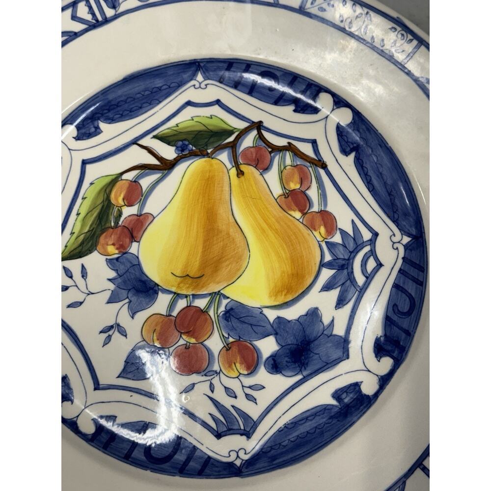 Chateau 1994 Cardinal Inc. Platter Pear Design‎ 13.5” Ceramic Serving Plate